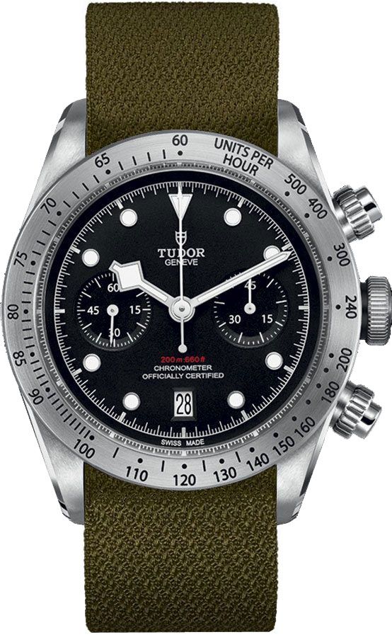 Tudor Heritage Line Self winding Automatic Black Watch M79350-0003-004 