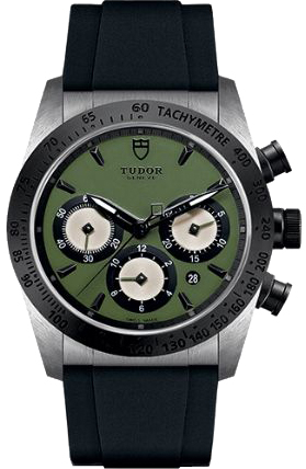 Tudor Tool Self winding Automatic Chronometer Green Mens Watch M42010N-0008 