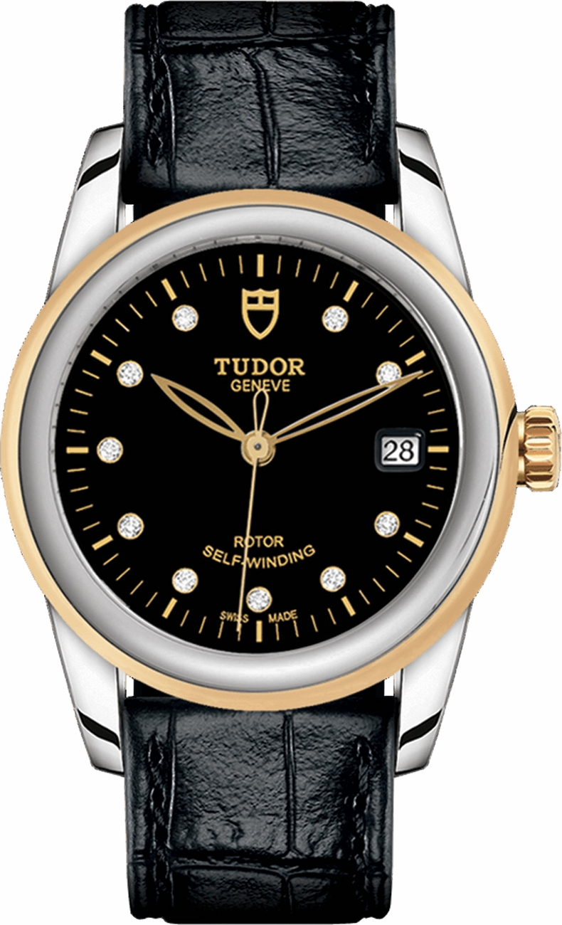 Tudor Classic Line Self winding Automatic Black Ladies Watch M55003-0037 
