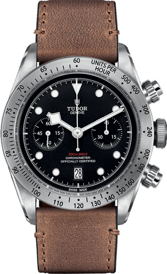 Tudor Heritage Line Self winding Automatic Chronometer Black Watch M79350-0002 