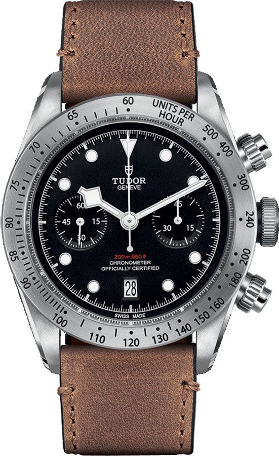 Tudor Heritage Line Self winding Automatic Chronometer Black Watch M79350-0005 