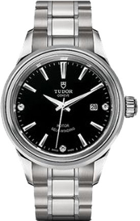 Tudor Classic Line Self winding Automatic Black Ladies Watch M12100-0004 