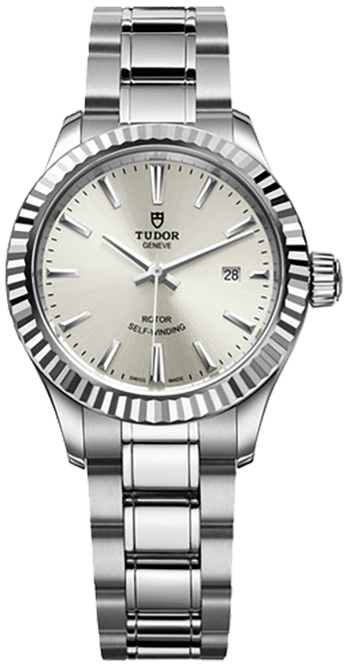 Tudor Classic Line Self winding Automatic Silver Ladies Watch M12110-0001 