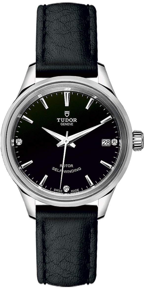 Tudor Classic Line Self winding Automatic Black Ladies Watch M12300-0008 