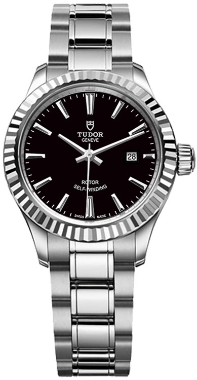 Tudor Classic Line Self winding Automatic Black Ladies Watch M12110-0003 