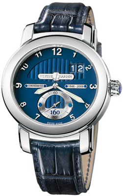 Ulysse Nardin Marine Self winding Automatic Blue Mens Watch 1600-100 