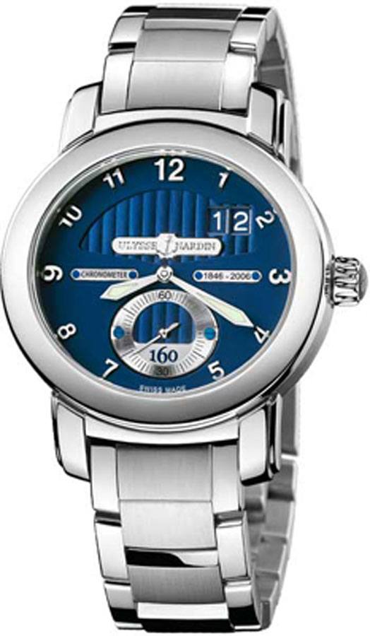 Ulysse Nardin Marine Self winding Automatic Blue Mens Watch 1600-100-8M 