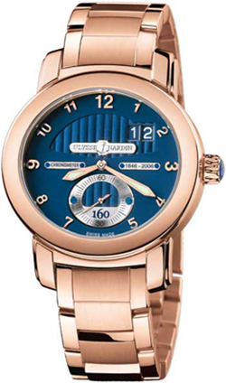 Ulysse Nardin Marine Self winding Automatic Blue Mens Watch 1602-100-8M 