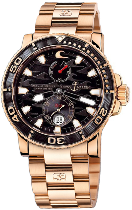 Ulysse Nardin Marine Self winding Automatic Black Mens Watch 266-37LE-8M 
