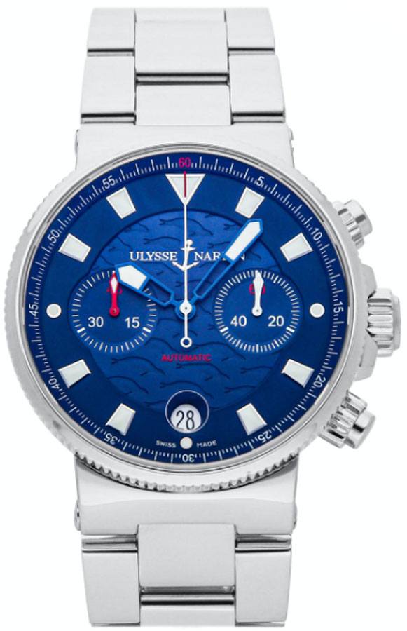 Ulysse Nardin Marine Self winding Automatic Blue Mens Watch 353-68LE-7 