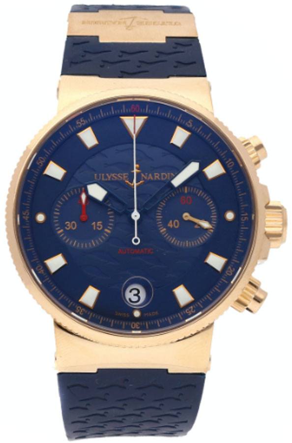Ulysse Nardin Marine Self winding Automatic Blue Mens Watch 356-68LE-3 
