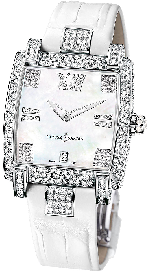 Ulysse Nardin Classical Self winding Automatic Pearl White Ladies Watch 130-91FC-301 