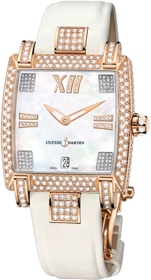 Ulysse Nardin Classical Self winding Automatic Pearl White Ladies Watch 136-91FC-301 
