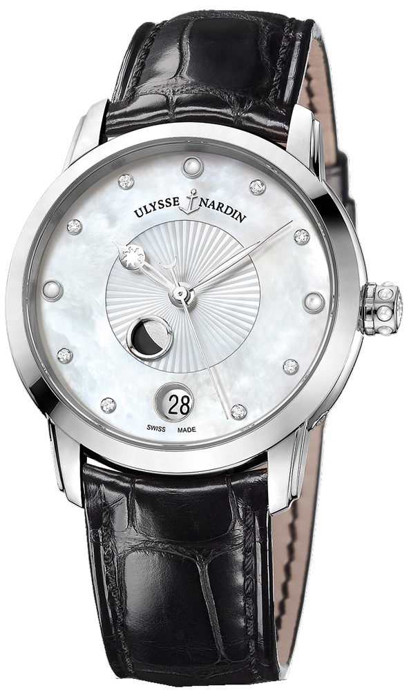 Ulysse Nardin Classical Self winding Automatic Pearl White Ladies Watch 8293-123-2-991 