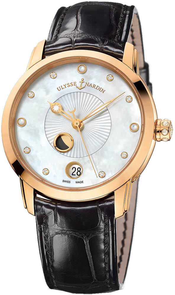 Ulysse Nardin Classical Self winding Automatic Pearl White Ladies Watch 8296-123-2-991 