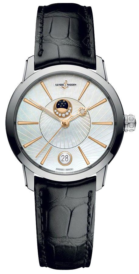 Ulysse Nardin Classical Self winding Automatic White Ladies Watch 8293-123-91-KIRCH 