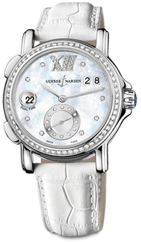 Ulysse Nardin Classic Self winding Automatic Pearl White Ladies Watch 243-22B-391 
