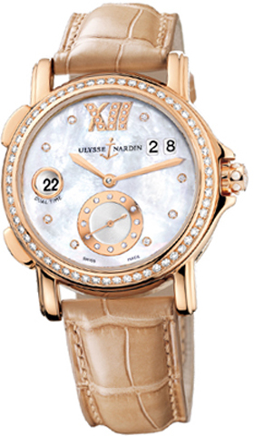 Ulysse Nardin Classic Self winding Automatic Pearl White Ladies Watch 246-22B-391 