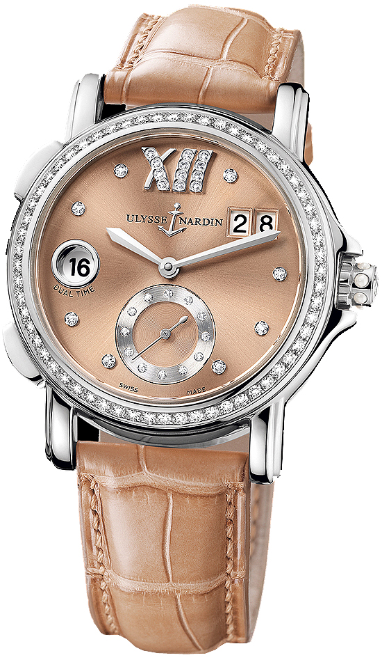 Ulysse Nardin Classic Self winding Automatic Brown Ladies Watch 243-22B-30-09 