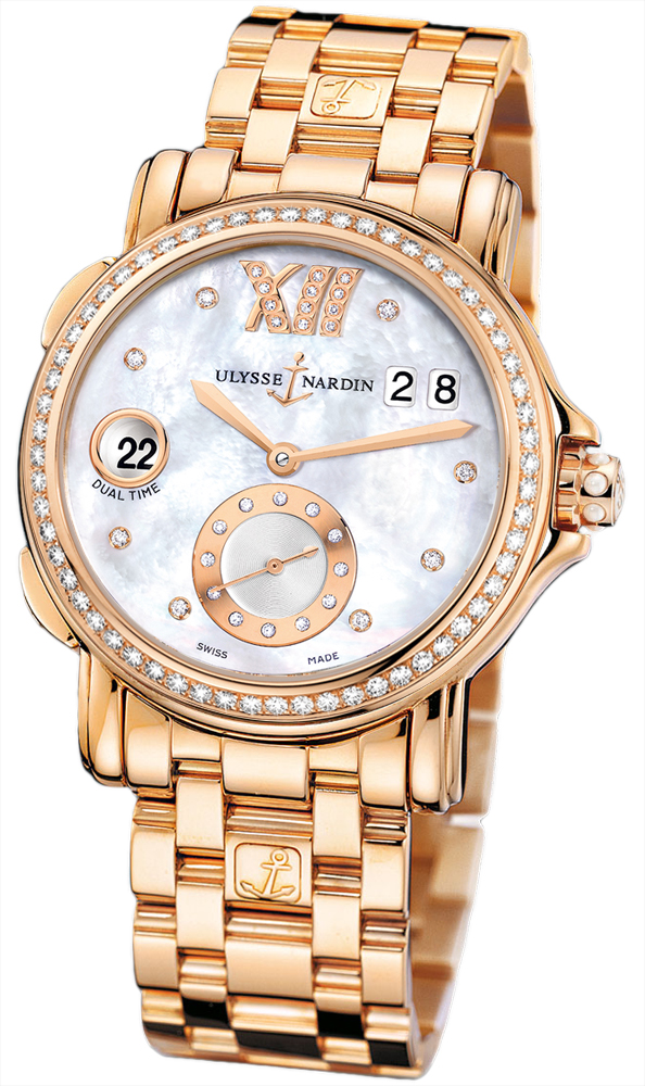 Ulysse Nardin Classic Self winding Automatic Pearl White Ladies Watch 246-22B-8-391 