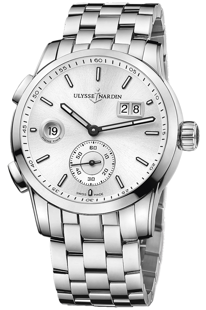 Ulysse Nardin Functional Self winding Automatic Silver Mens Watch 3343-126-7-91 
