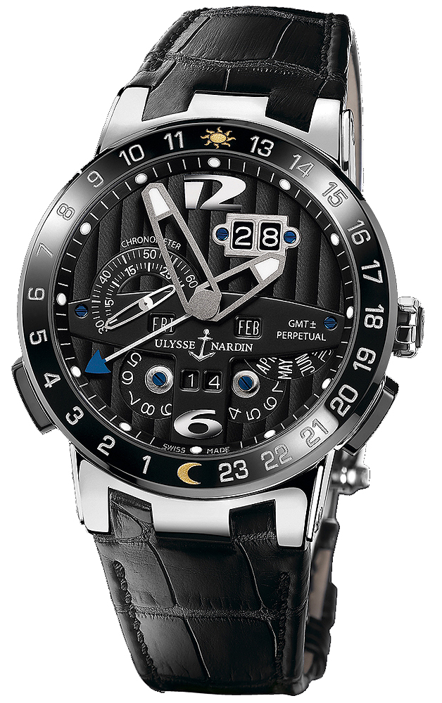 Ulysse Nardin Functional Self winding Automatic Chronometer Black Mens Watch 320-00 