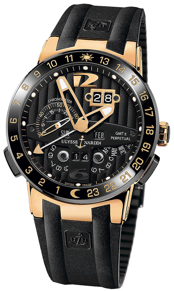 Ulysse Nardin Functional Self winding Automatic Chronometer Black Mens Watch 326-03-3 