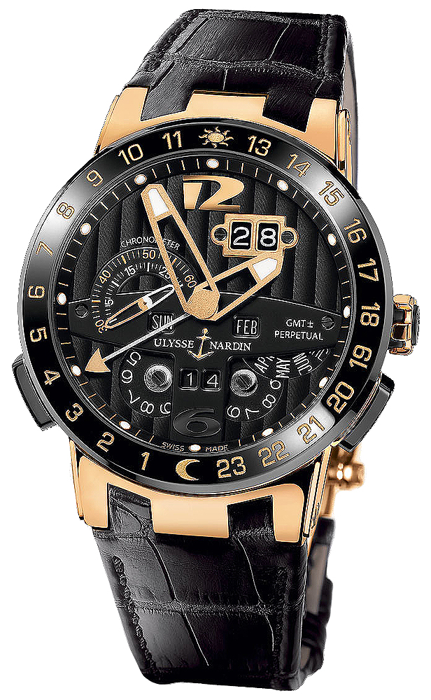 Ulysse Nardin Functional Self winding Automatic Chronometer Black Mens Watch 326-03 