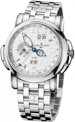 Ulysse Nardin Functional Self winding Automatic Silver Mens Watch 320-60-8-60 