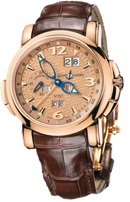 Ulysse Nardin Functional Self winding Automatic Brown Mens Watch 322-66 