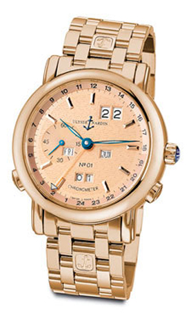 Ulysse Nardin Functional Self winding Automatic Champagne Mens Watch 322-88-8 