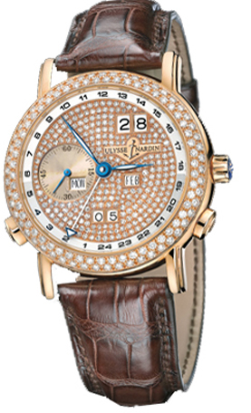 Ulysse Nardin Functional Self winding Automatic Diamonds Mens Watch 326-28-091 