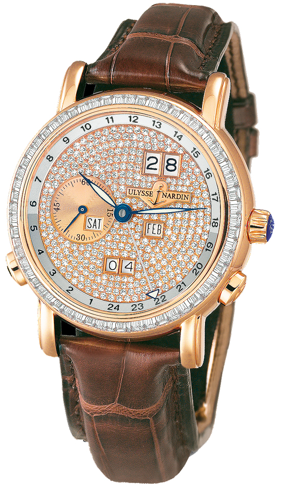 Ulysse Nardin Functional Self winding Automatic Diamonds Mens Watch 326-89BAG-091 