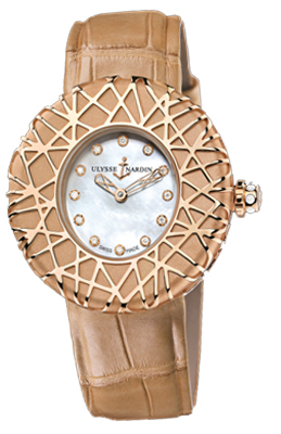 Ulysse Nardin Novelties Self winding Automatic Pearl White Ladies Watch 8106-108 