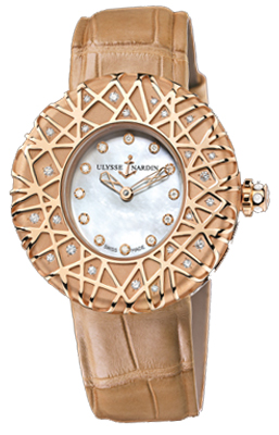 Ulysse Nardin Novelties Self winding Automatic Pearl White Ladies Watch 8106-109 