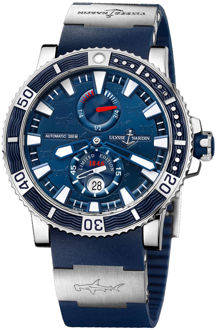 Ulysse Nardin Marine Self winding Automatic Blue Mens Watch 263-91LE-3 
