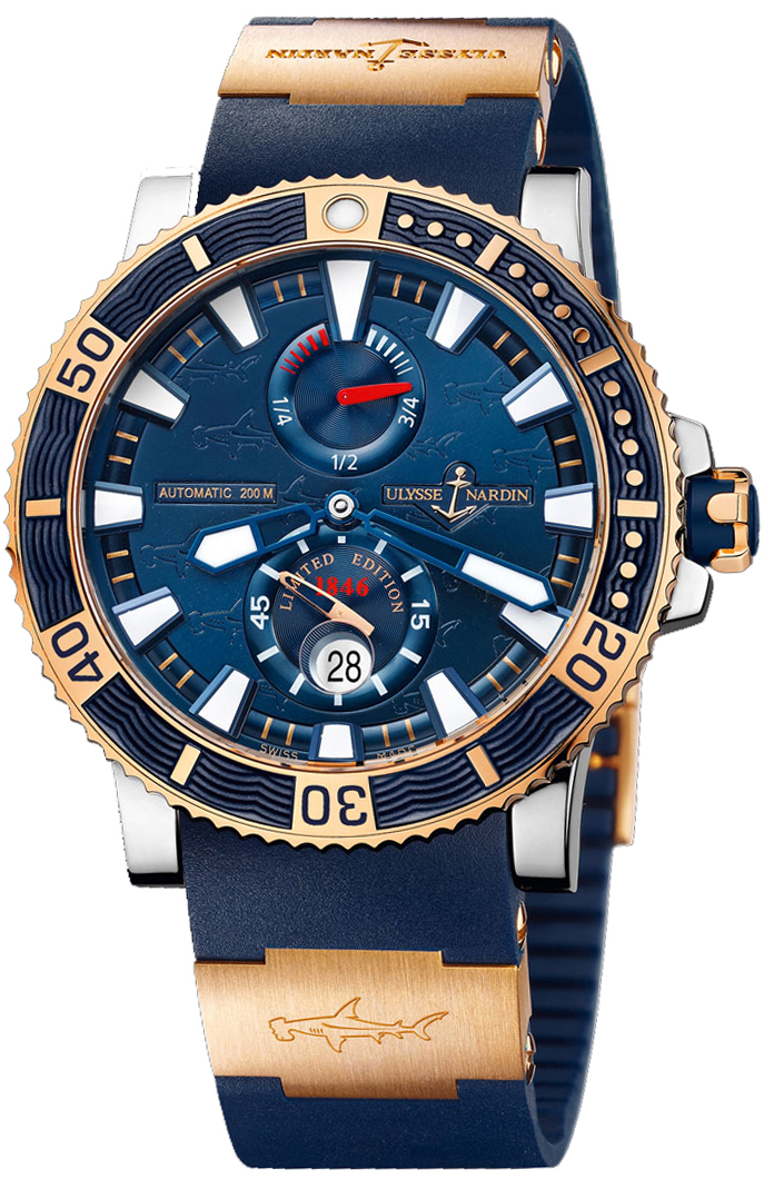 Ulysse Nardin Marine Self winding Automatic Blue Mens Watch 265-91LE-3 