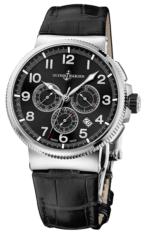 Ulysse Nardin Marine Self winding Automatic Black Mens Watch 1503-150-62 
