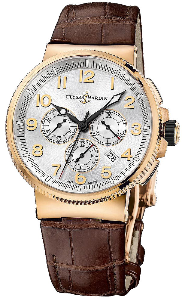 Ulysse Nardin Marine Self winding Automatic Silver Mens Watch 1506-150-61 
