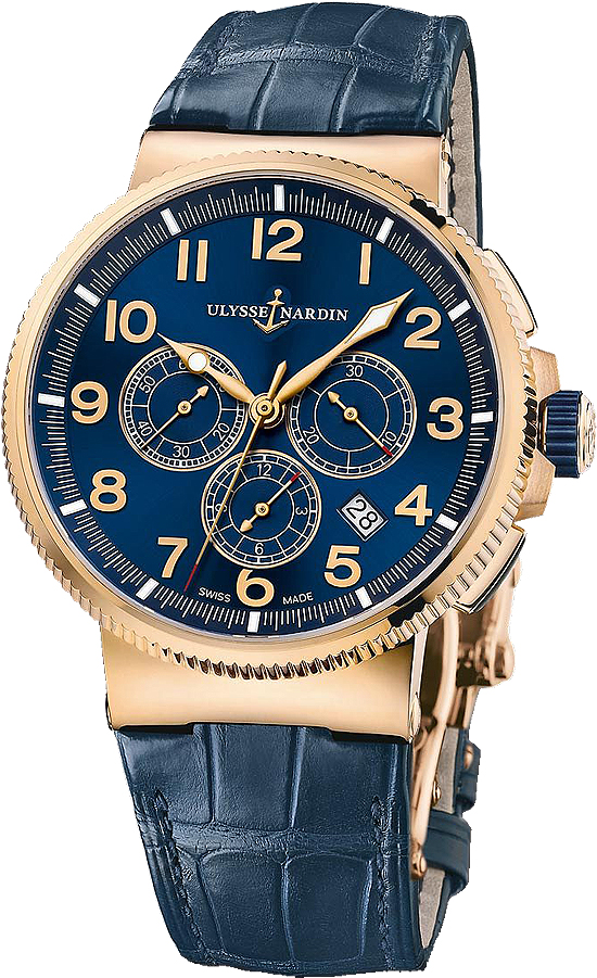 Ulysse Nardin Marine Self winding Automatic Blue Mens Watch 1506-150-63 