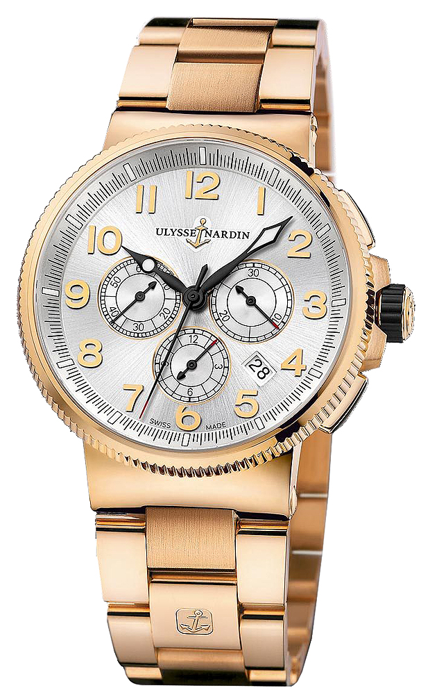 Ulysse Nardin Marine Self winding Automatic Silver Mens Watch 1506-150-8M-61 