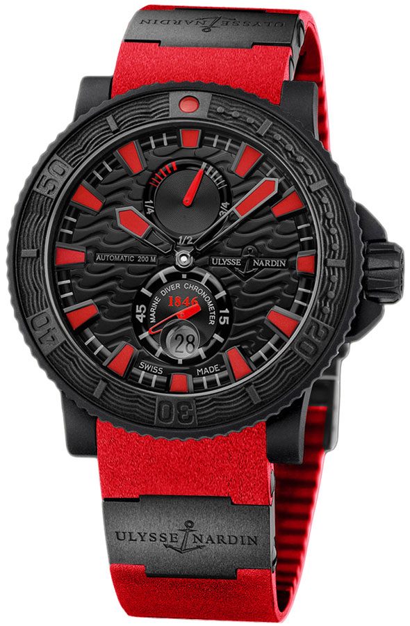 Ulysse Nardin Marine Self winding Automatic Chronometer Black Mens Watch 263-92-3C 