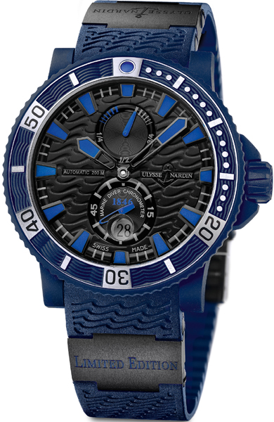 Ulysse Nardin Marine Self winding Automatic Black Mens Watch 263-97LE-3C 