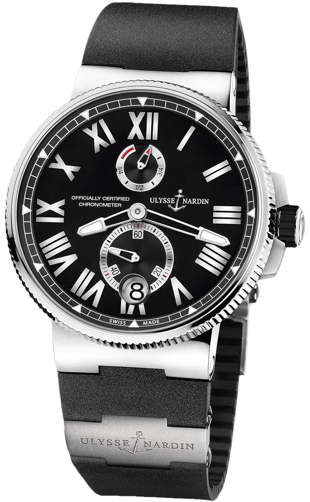 Ulysse Nardin Marine Self winding Automatic Chronometer Black Mens Watch 1183-122-3-42 