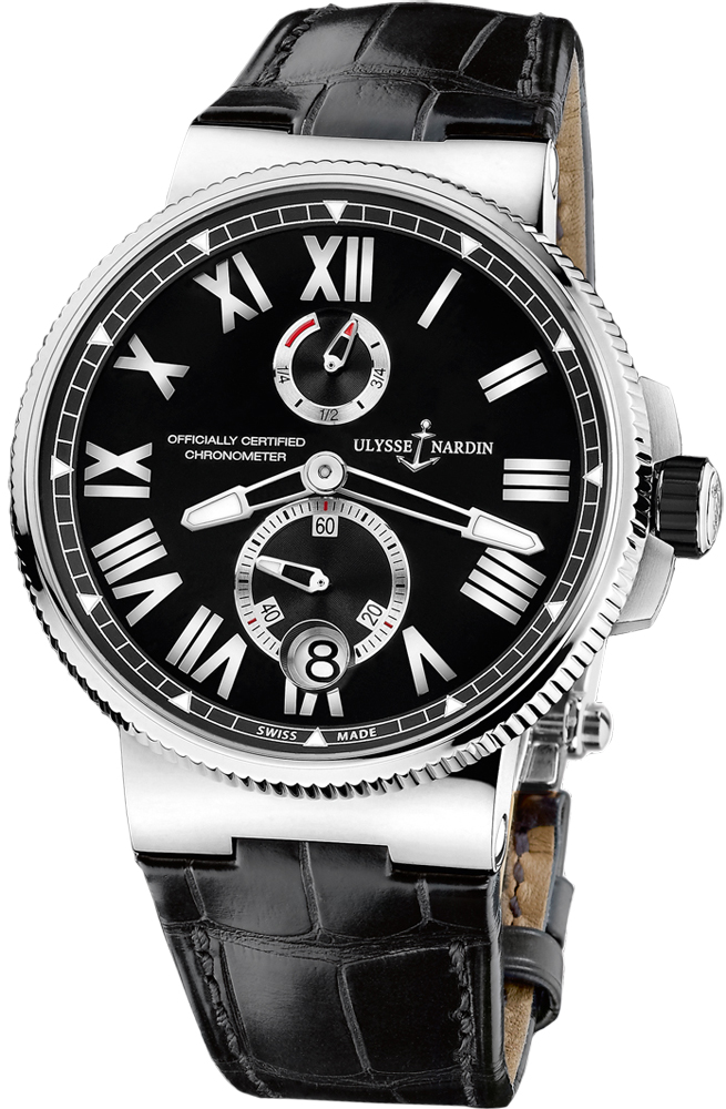 Ulysse Nardin Marine Self winding Automatic Chronometer Black Mens Watch 1183-122-42 