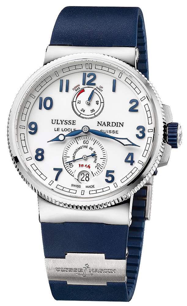Ulysse Nardin Marine Self winding Automatic Chronometer White Mens Watch 1183-126-3-60 