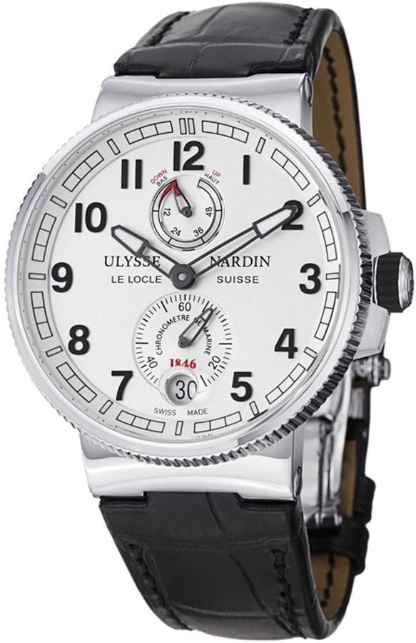 Ulysse Nardin Marine Self winding Automatic Chronometer Silver Mens Watch 1183-126-61 