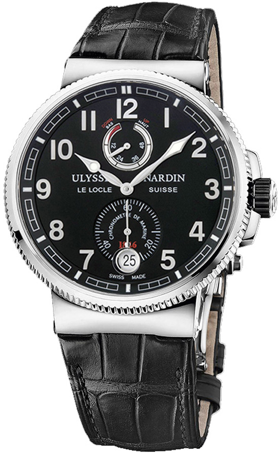 Ulysse Nardin Marine Self winding Automatic Chronometer Black Mens Watch 1183-126-62 