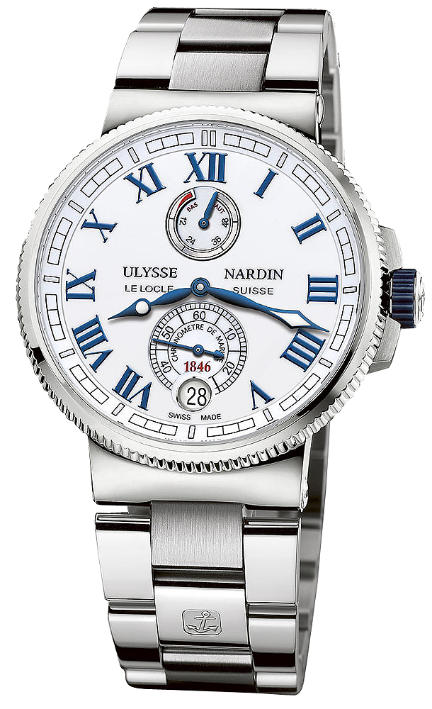Ulysse Nardin Marine Self winding Automatic Chronometer White Mens Watch 1183-126-7M-40 