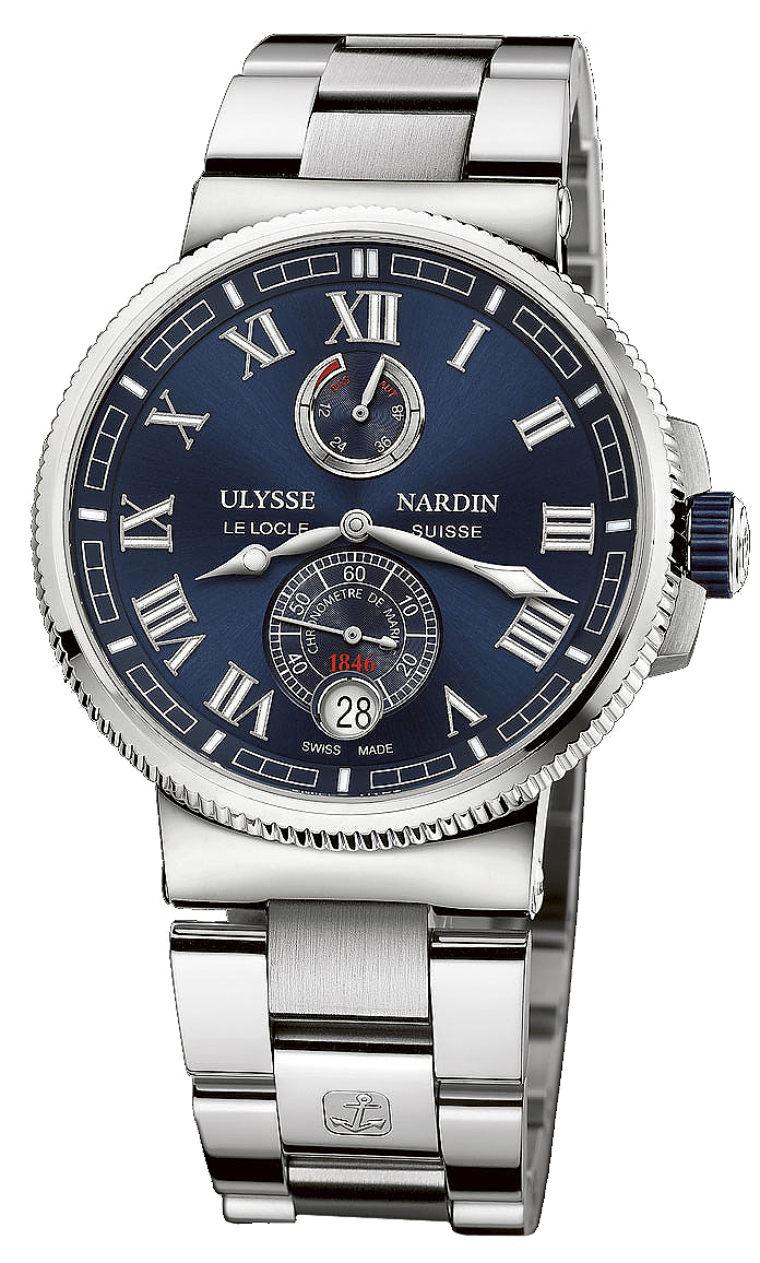 Ulysse Nardin Marine Self winding Automatic Chronometer Blue Mens Watch 1183-126-7M-43 